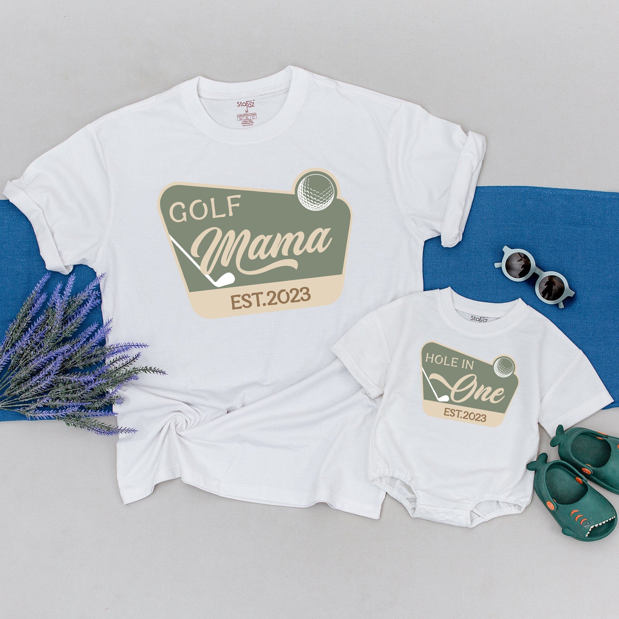 Custom Family Matching Golf Shirts - Personalized Golf Name Tee