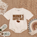 Mama's Coffee Date Baby Romper Cozy Mauve Newborn Outfit Soft Cotton Baby Bodysuit Infant Casual Comfortable Coming Home Gift