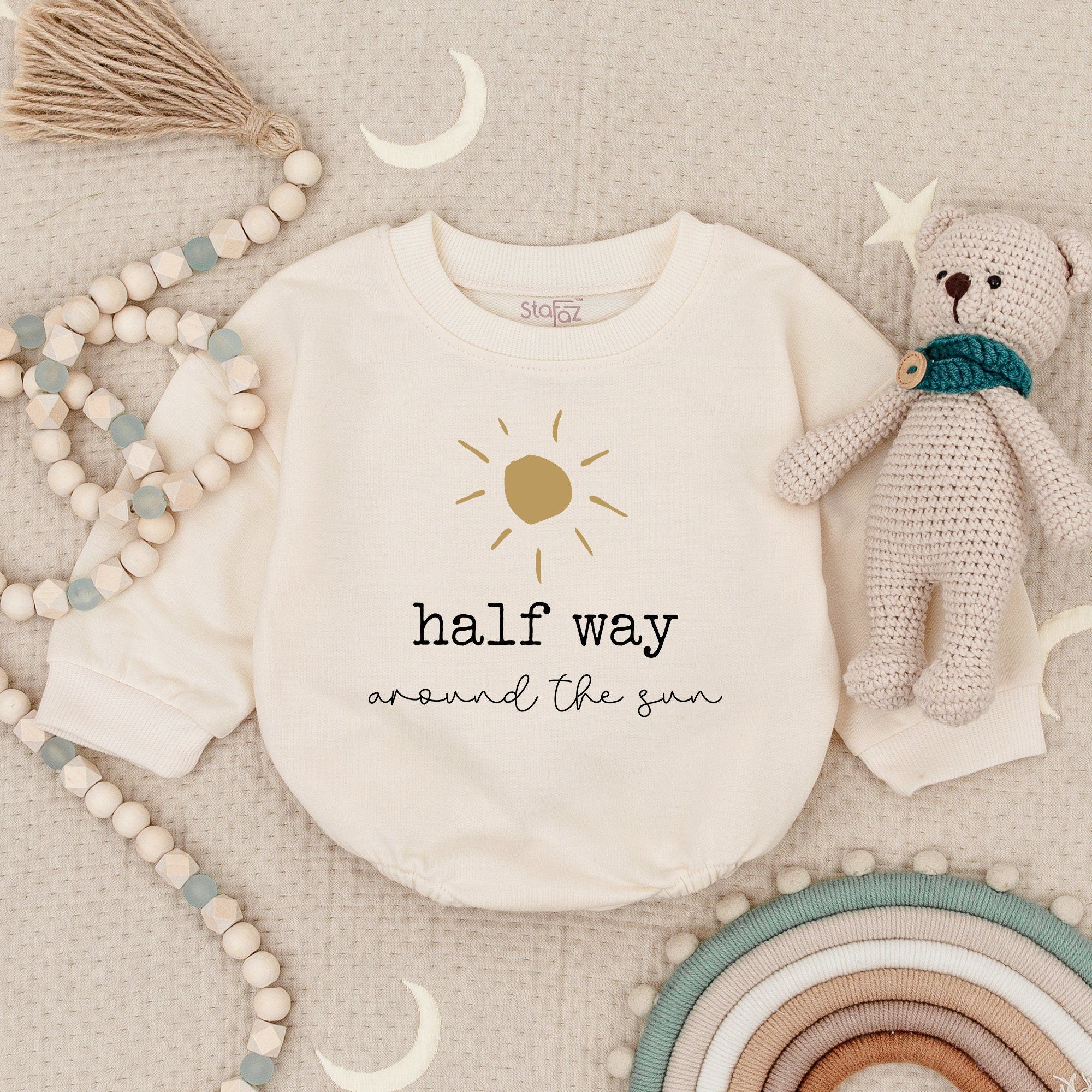 Half Way Around the Sun Birthday Romper for Kids