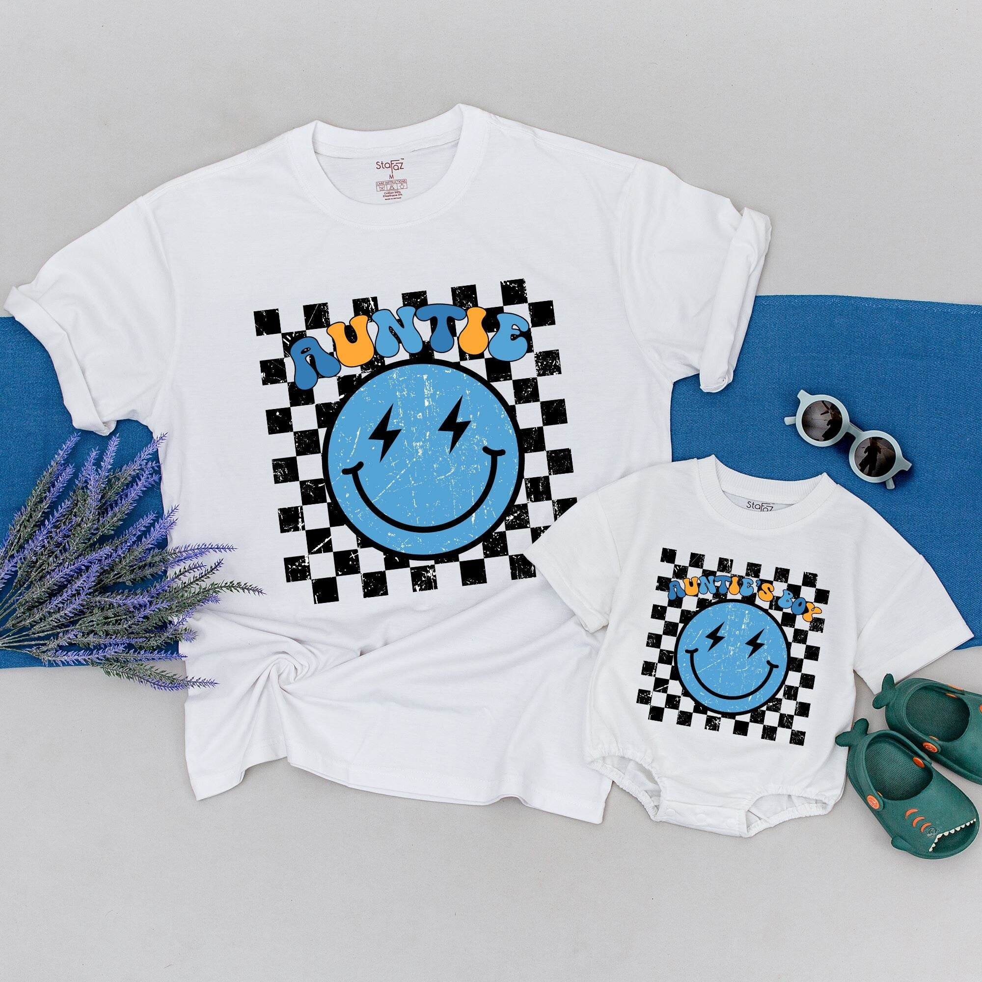 Custom Family Matching Shirts - Personalized Auntie & Nephew Twinning