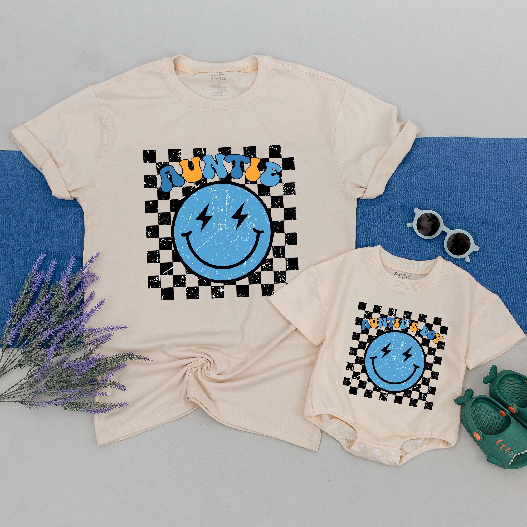 Custom Family Matching Shirts - Personalized Auntie & Nephew Twinning