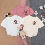 Football Game Day Baby Romper with Wings Customizable Text Infant Bodysuit Fun Sporty Outfit Vibrant Colors Soft Cotton Comfortable
