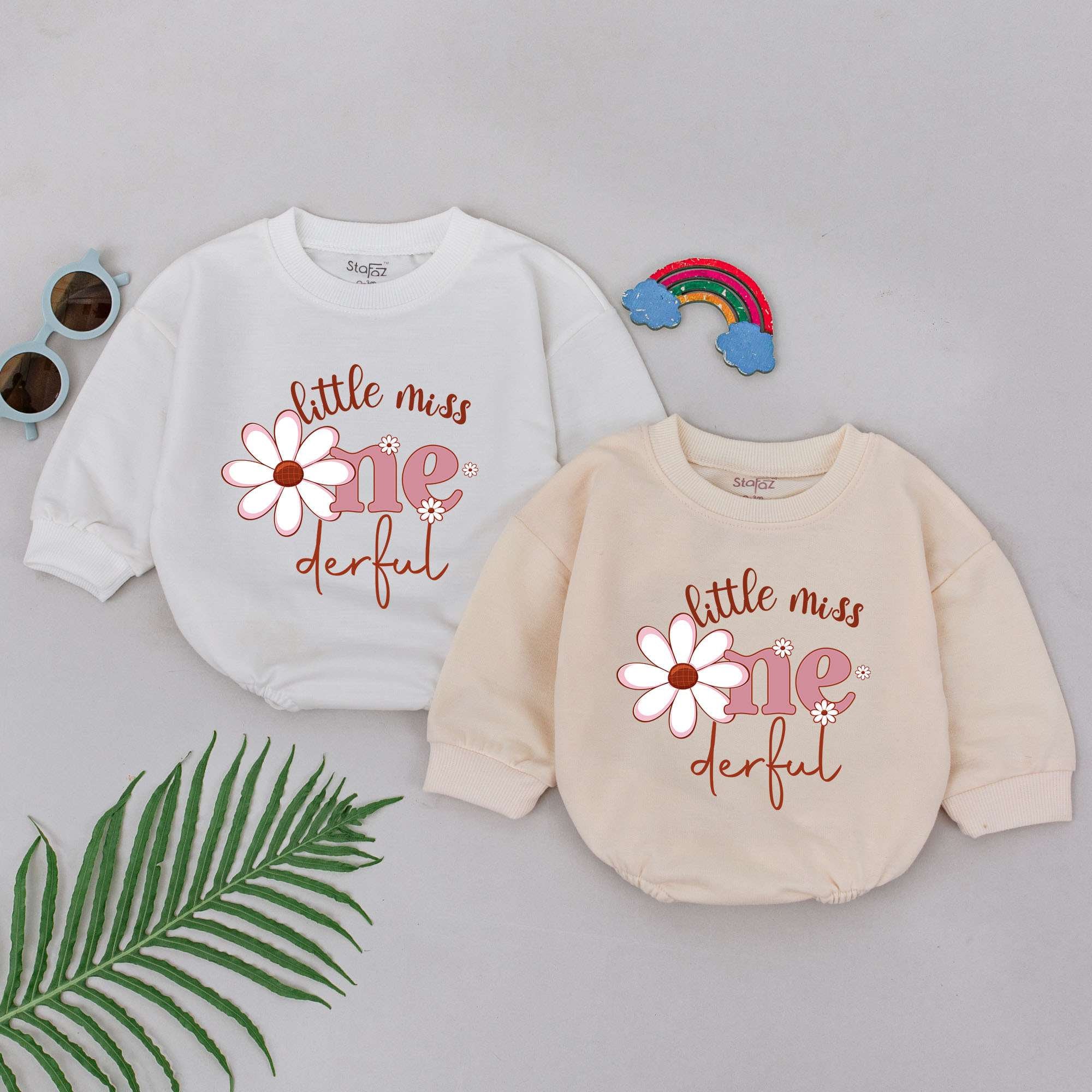 Little Miss One-derful Romper for First Birthday Celebration