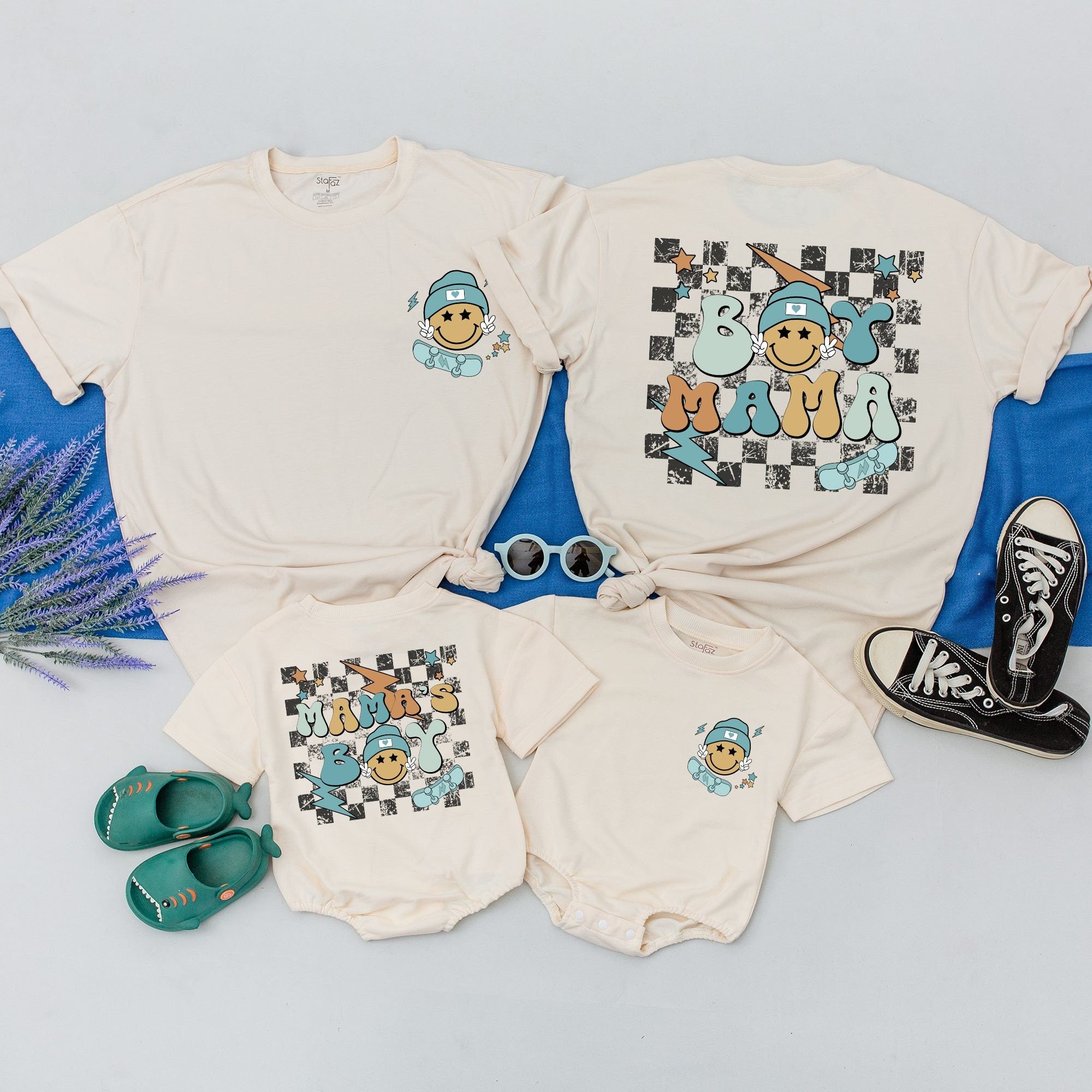Custom Family Matching Tees with Name - Mommy and Me Twinning