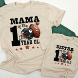 Football First Birthday Family Shirts with Sporty Design