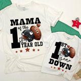 Football First Birthday Family Shirts with Sporty Design