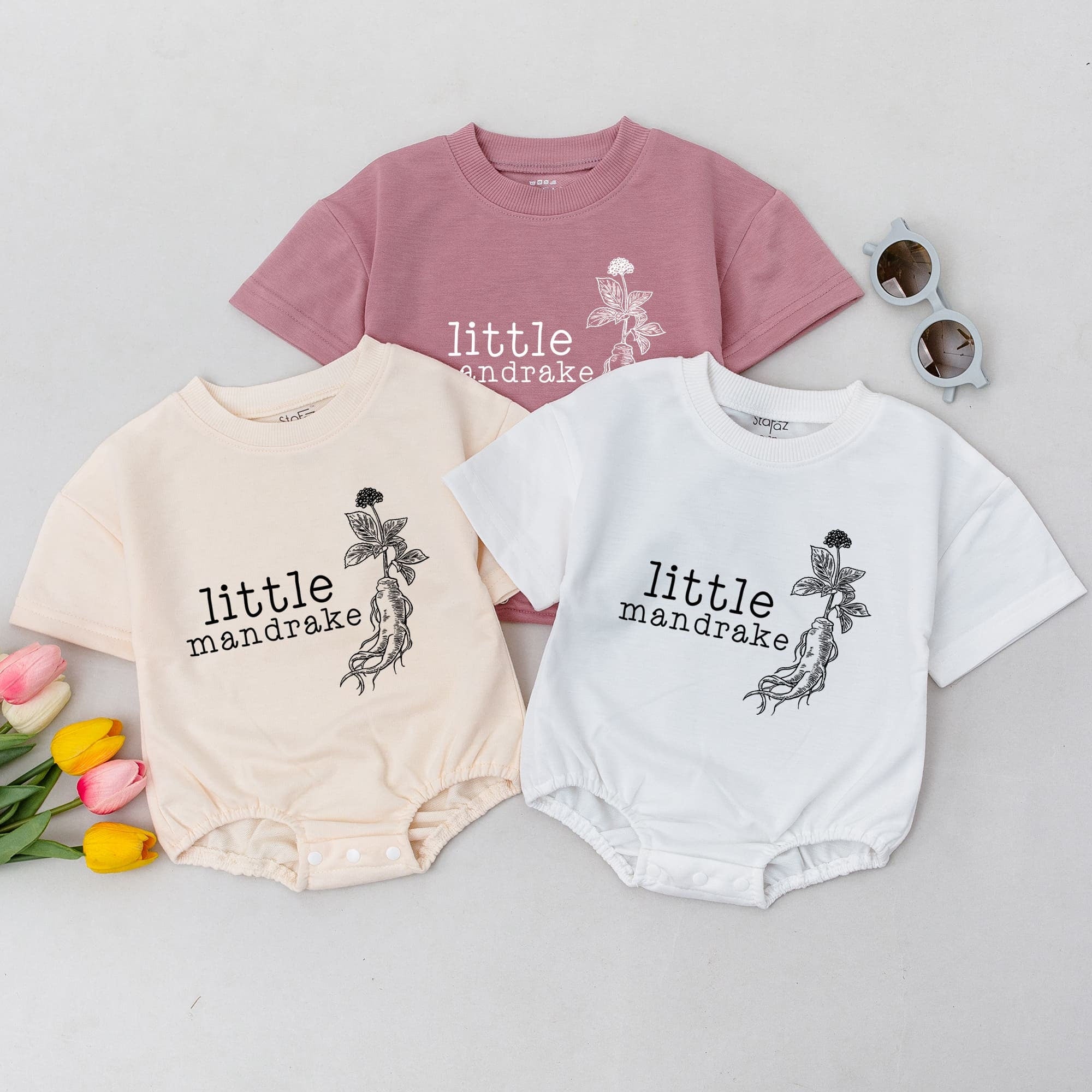 Little Mandrake Baby Romper with Whimsical Wizard Design