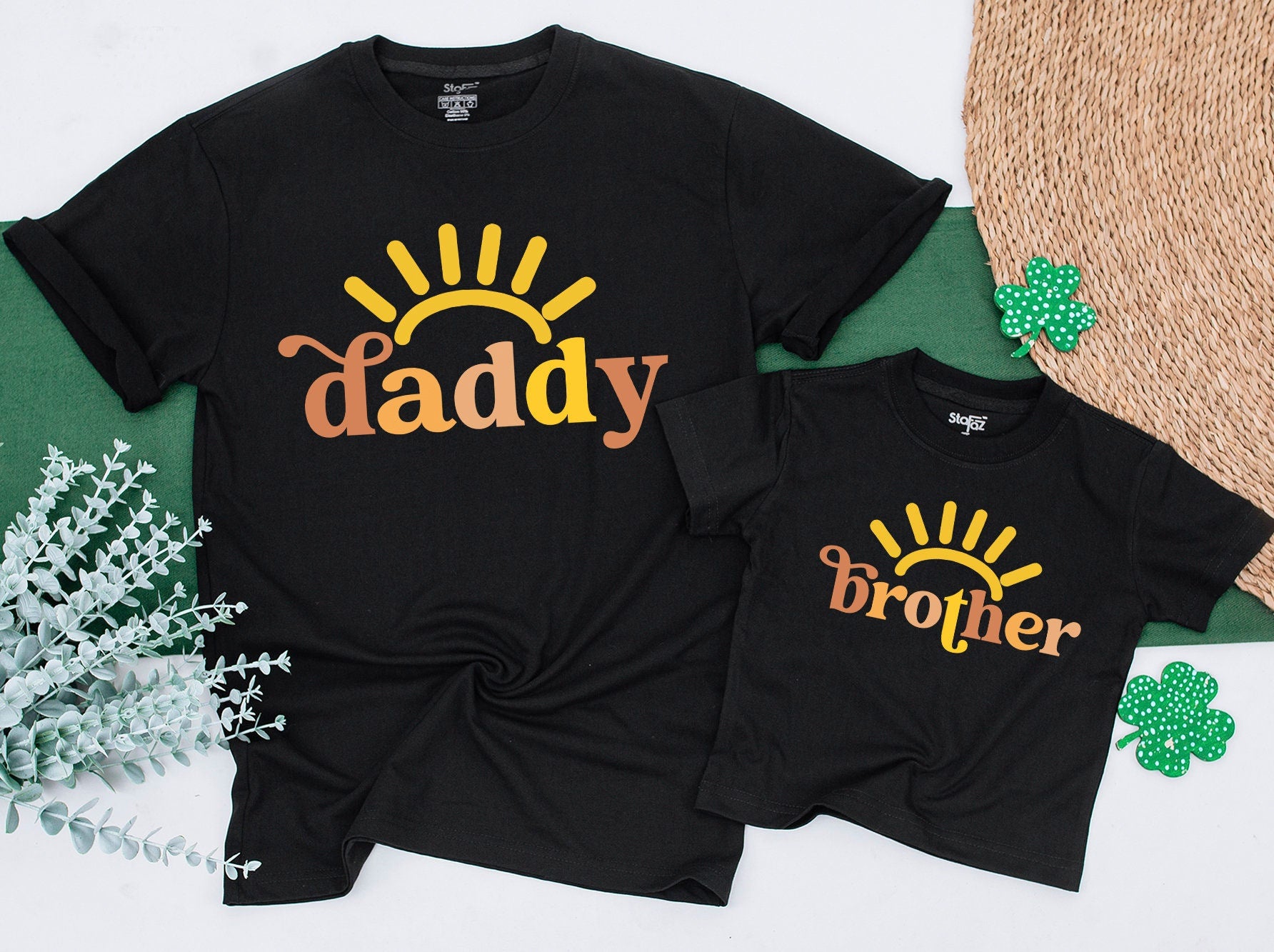 Boho Family Sun Shirts for First Birthday Celebration