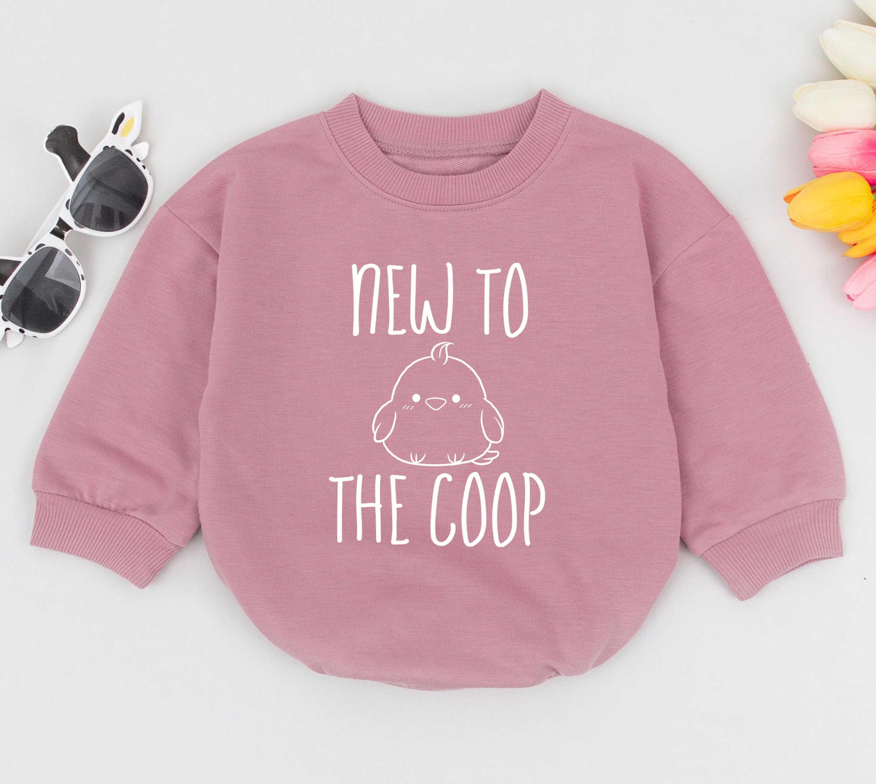 New to the Coop Baby Romper - Adorable Chick Design