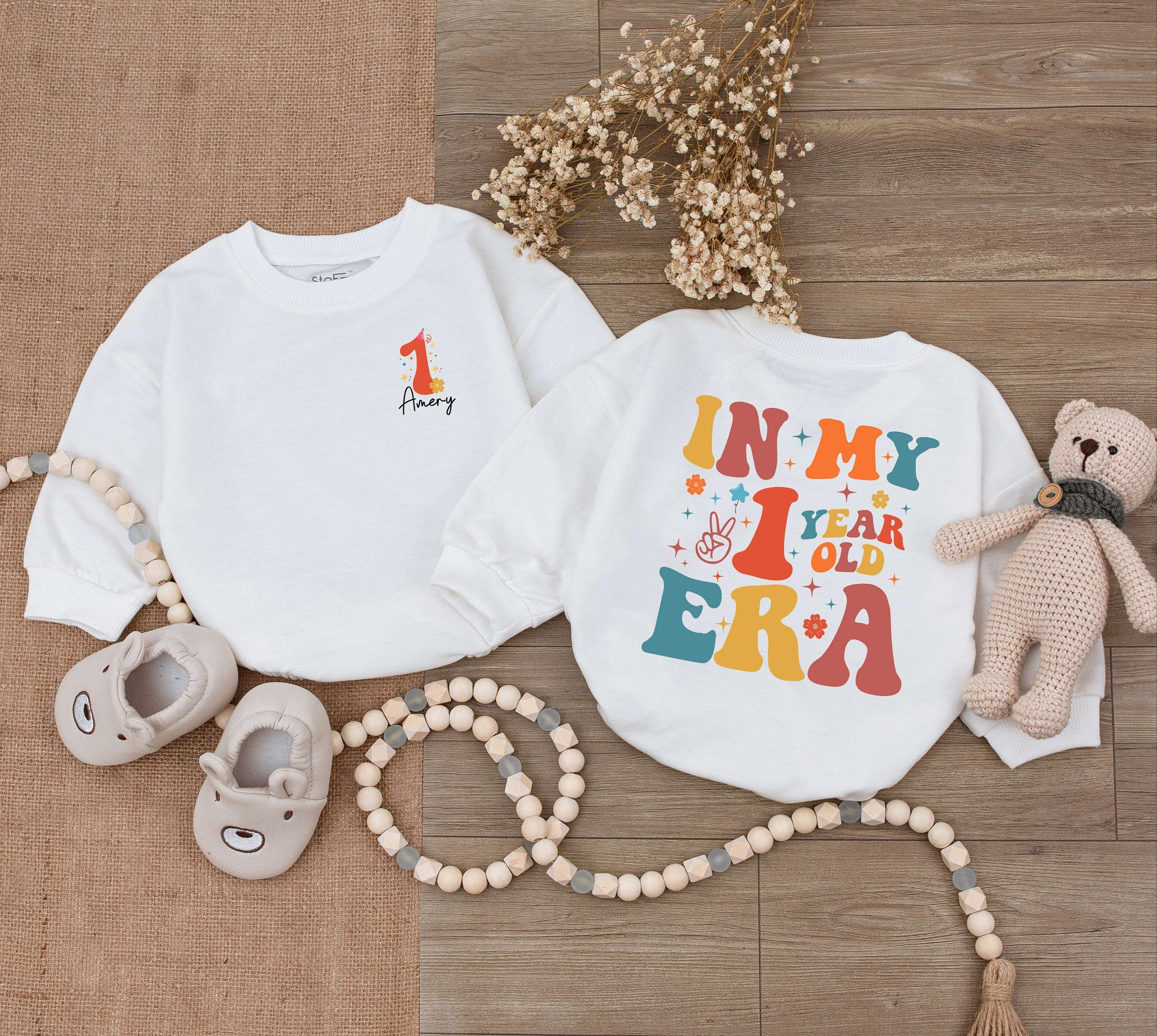 Personalized 1st Birthday Romper with Name - Custom Baby Gift