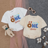 Personalized Donut Half Birthday Romper - Celebrate Your Baby's Milestone