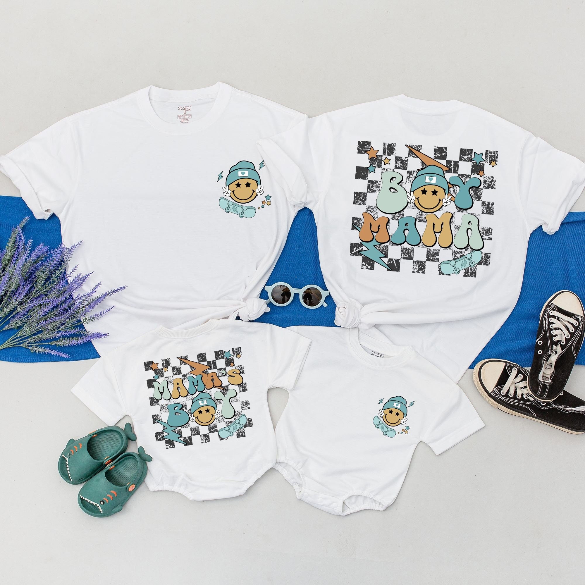 Custom Family Matching Tees with Name - Mommy and Me Twinning