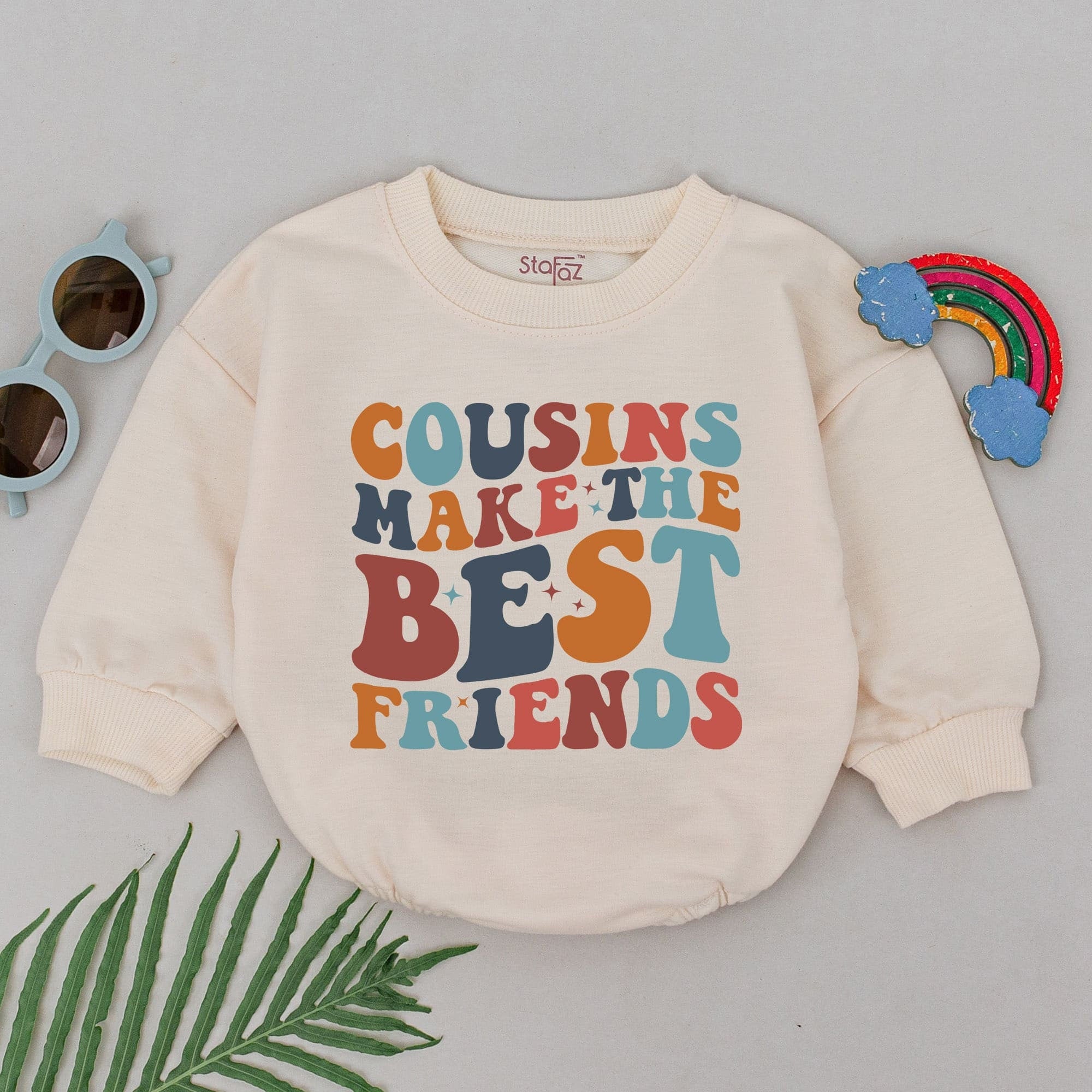 Cousins Make Best Friends Retro Bodysuit - Perfect Baby Shower Gift