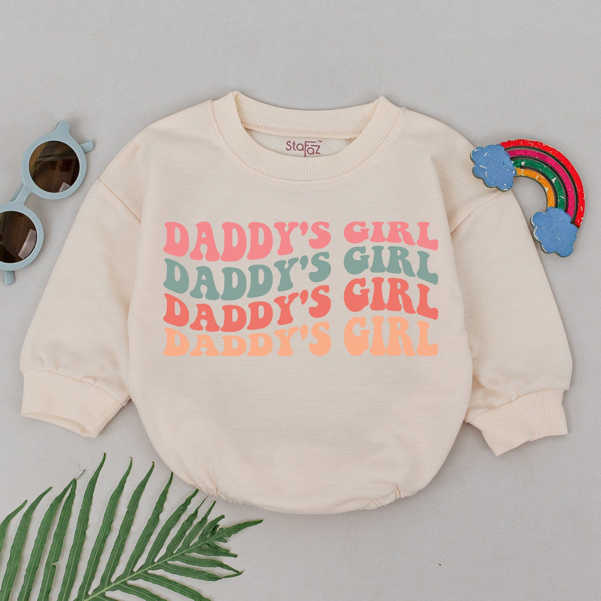 Vibrant Daddy's Girl Romper - Perfect Father's Day Gift