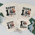 Football First Birthday Family Shirts with Sporty Design