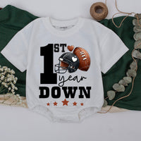 Football First Birthday Family Shirts with Sporty Design