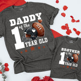 Football First Birthday Family Shirts with Sporty Design