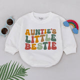 Retro Auntie's Little Bestie Baby Romper for Newborns