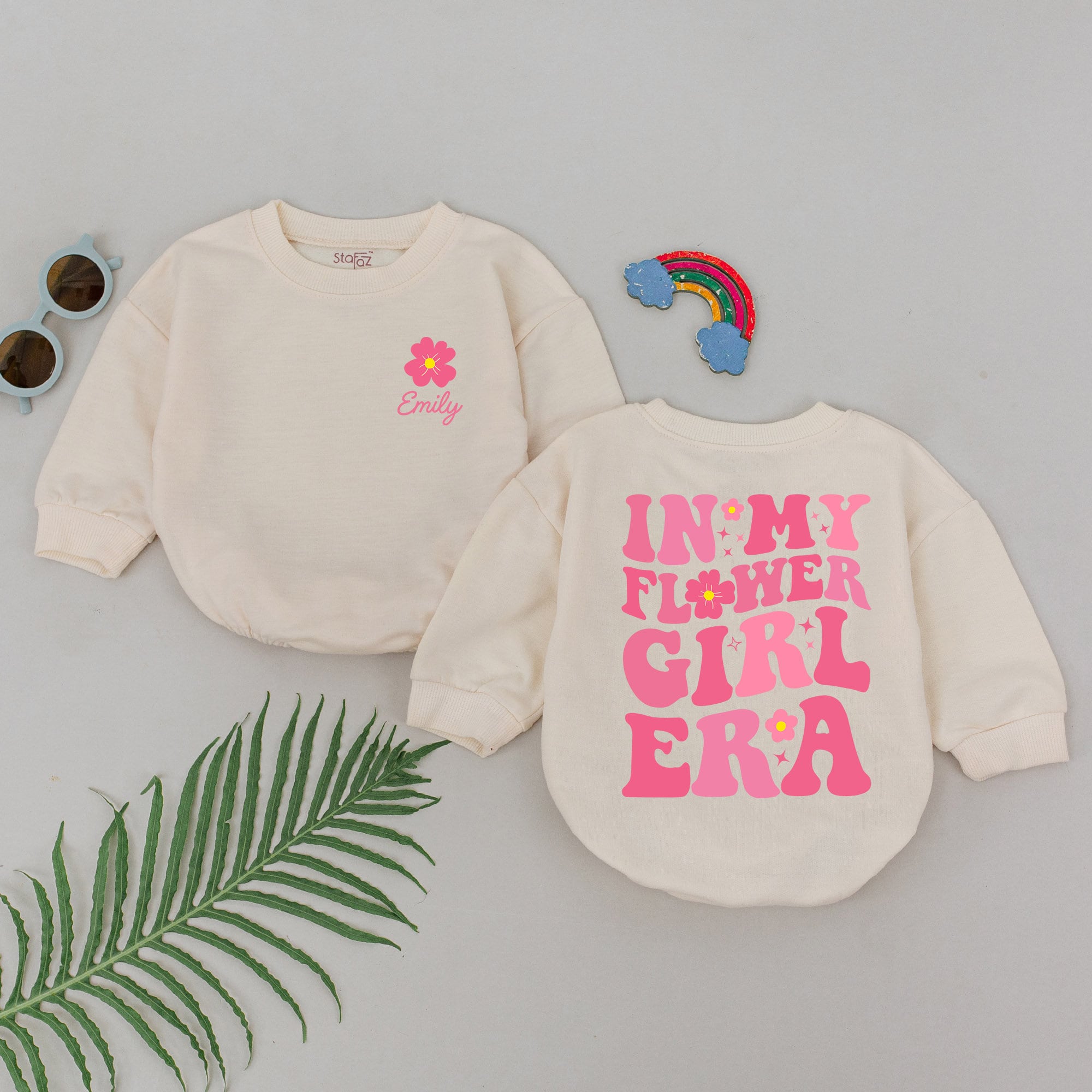 In My Flower Girl Era Romper with Custom Name