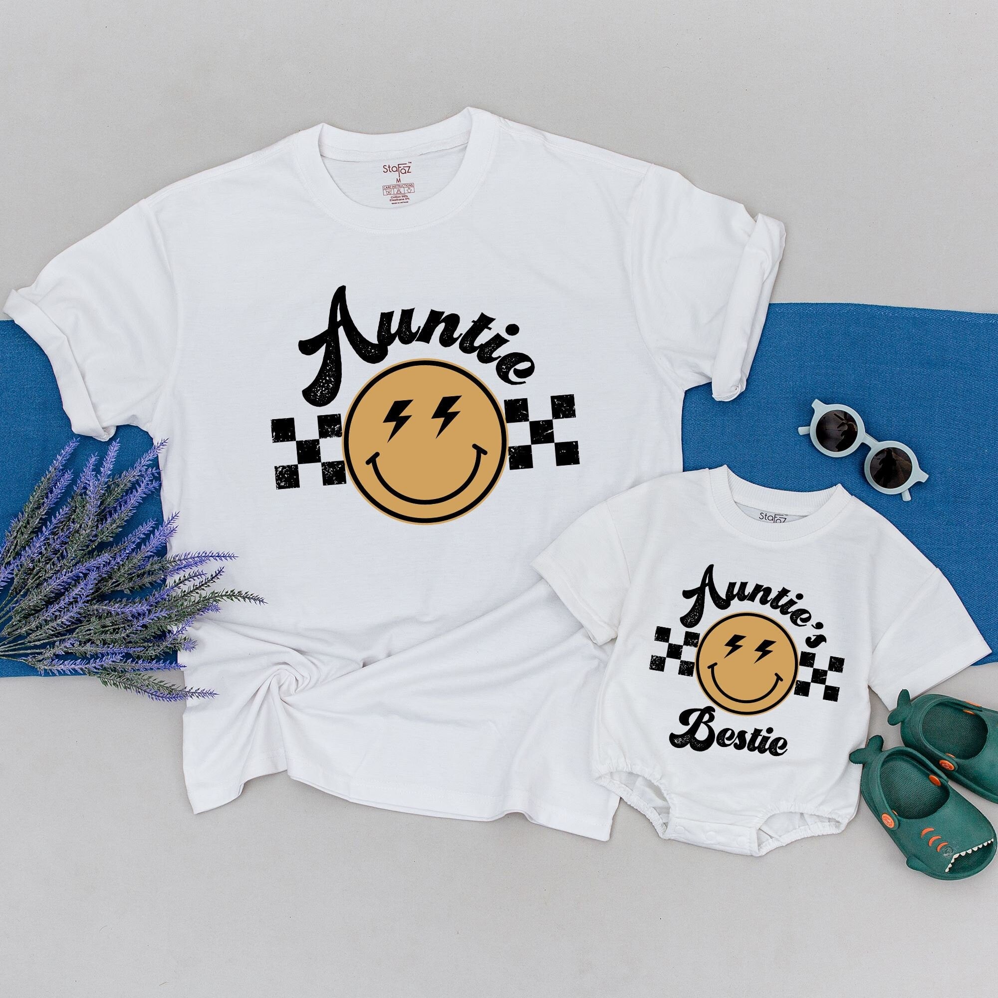 Custom Family Matching Retro Tee with Name - Personalized Gift