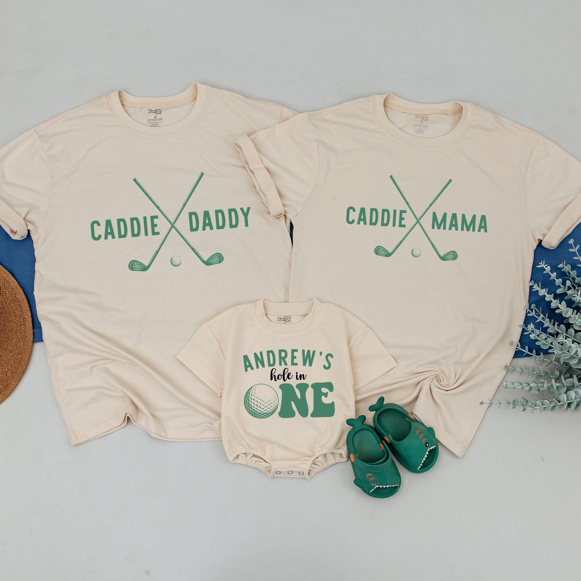 Customizable Family Matching Golf Birthday Shirt with Name