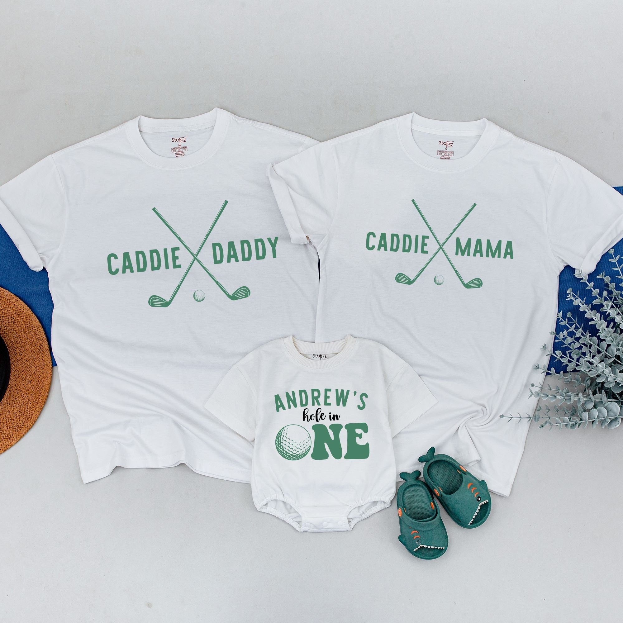 Customizable Family Matching Golf Birthday Shirt with Name