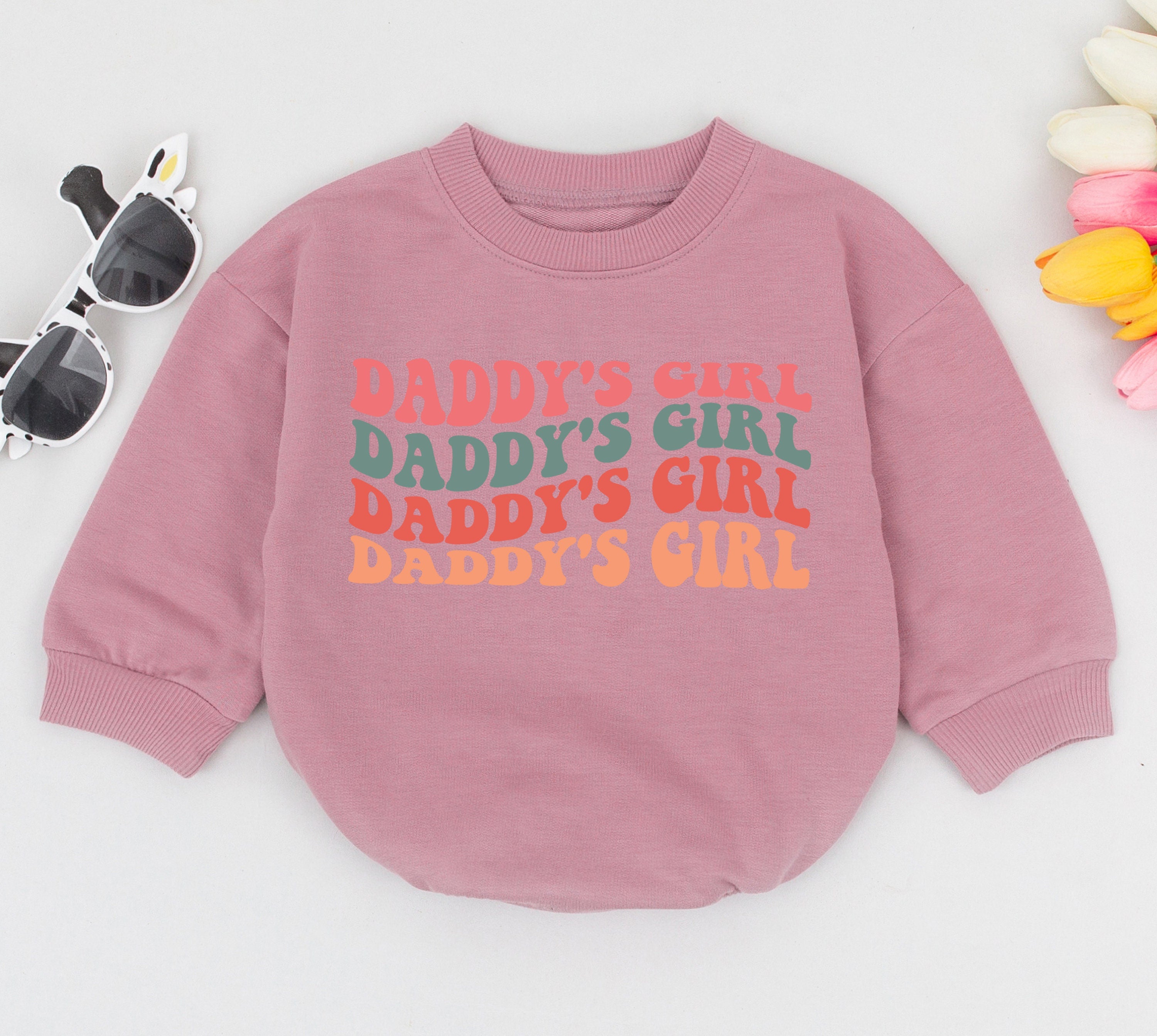 Retro Daddy's Girl Baby Romper for Father's Day