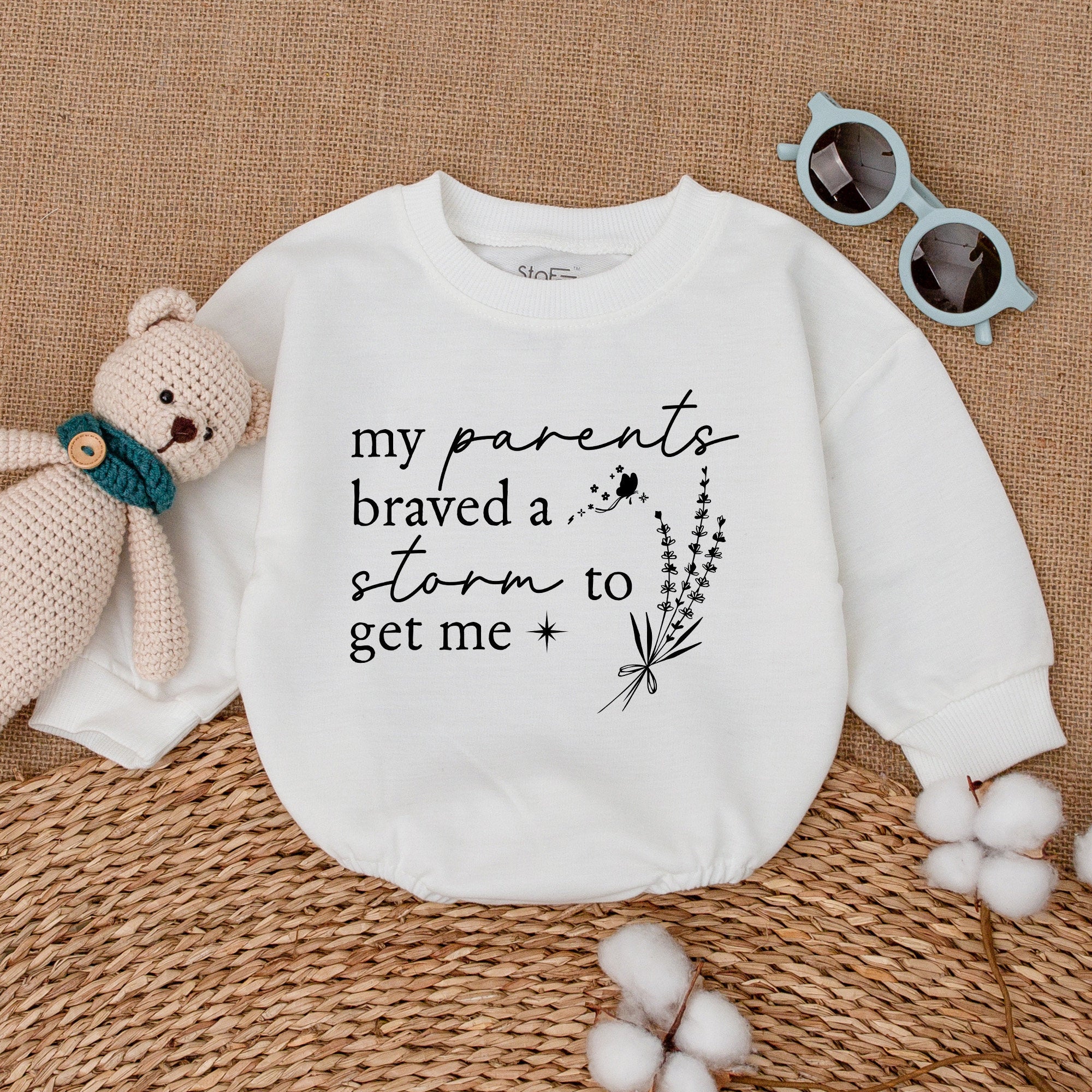 IVF Baby Bodysuit: My Parents Braved a Storm, Unique Gift