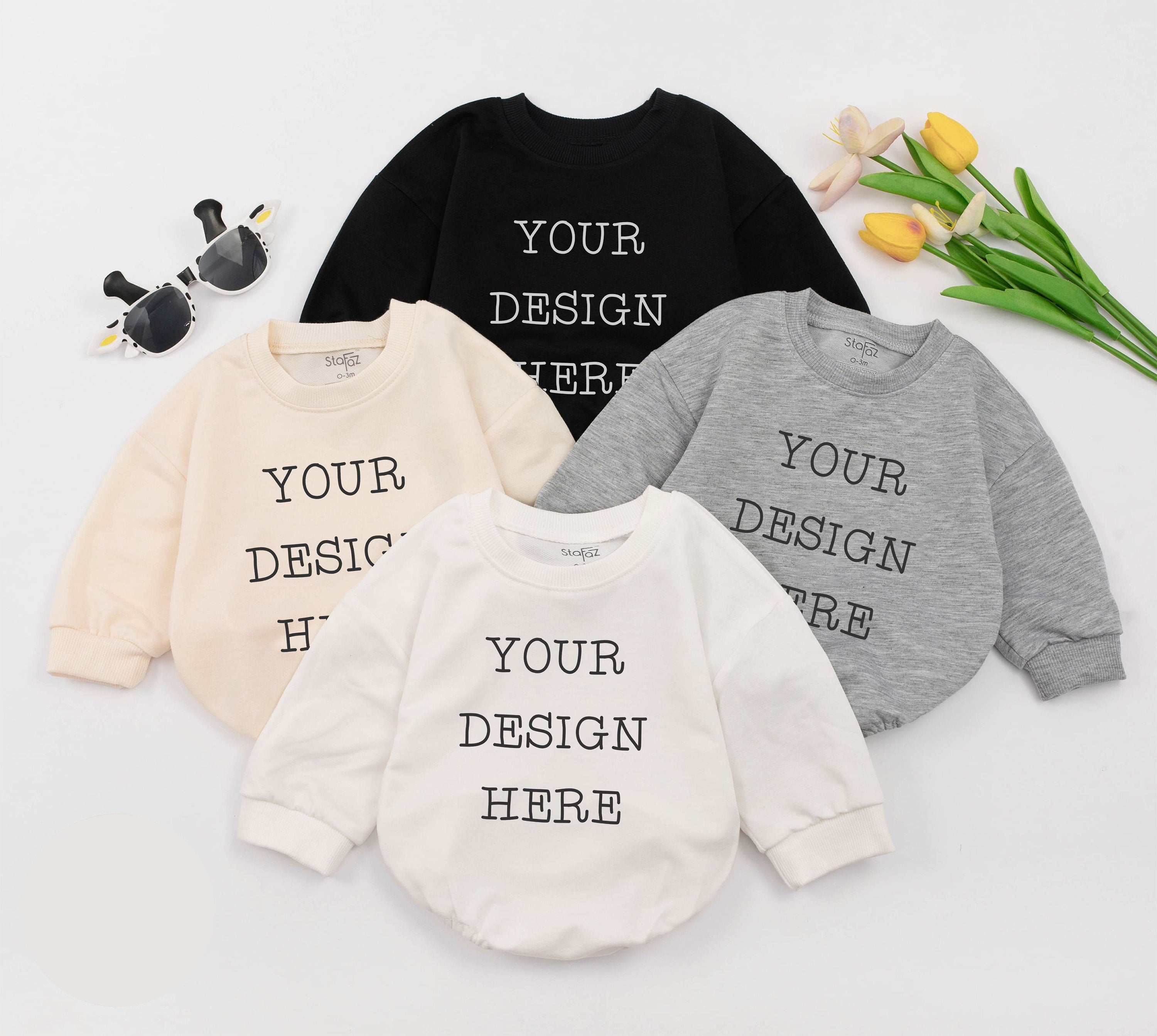 Custom Baby Romper with Bold Text - Gift for Niece or Nephew