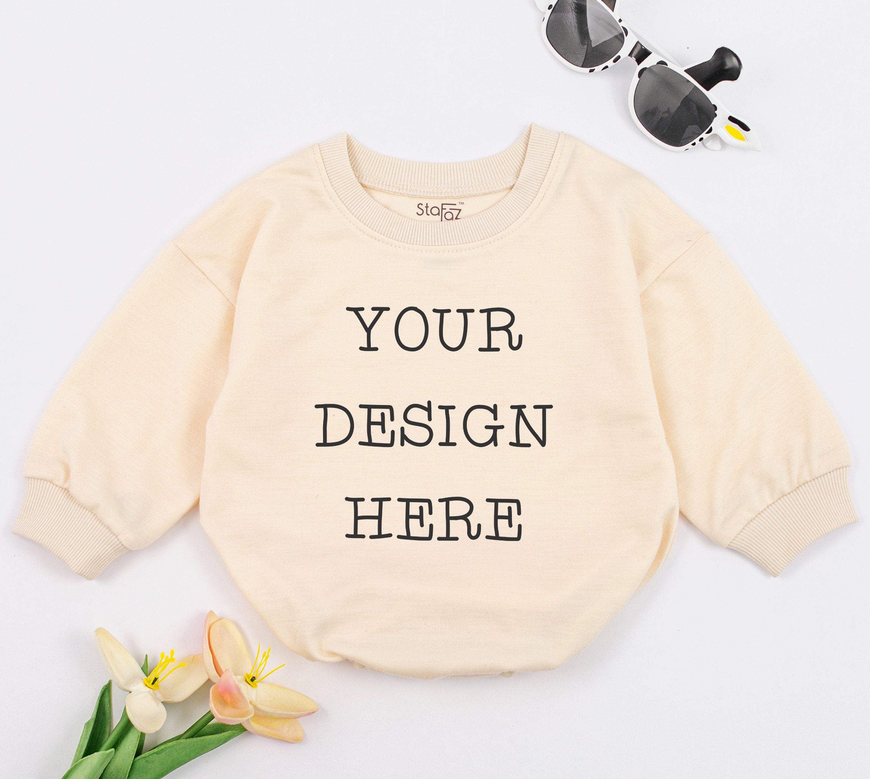 Custom Baby Romper with Bold Text - Gift for Niece or Nephew