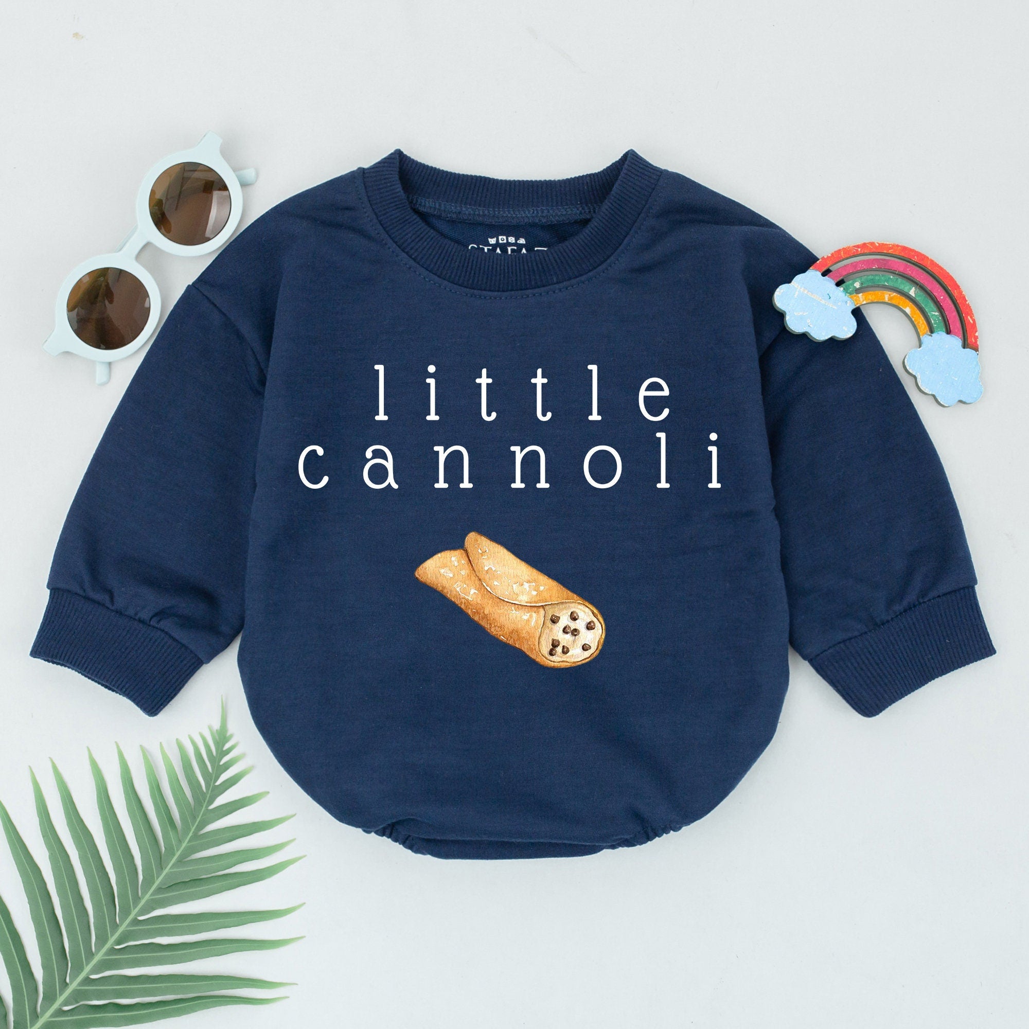 Little Cannoli Baby Romper: Foodie Gift for Baby Showers