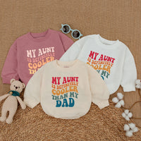 Retro 'Cool Aunt' Baby Bodysuit in Vibrant Colors