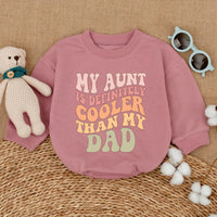 Retro 'Cool Aunt' Baby Bodysuit in Vibrant Colors