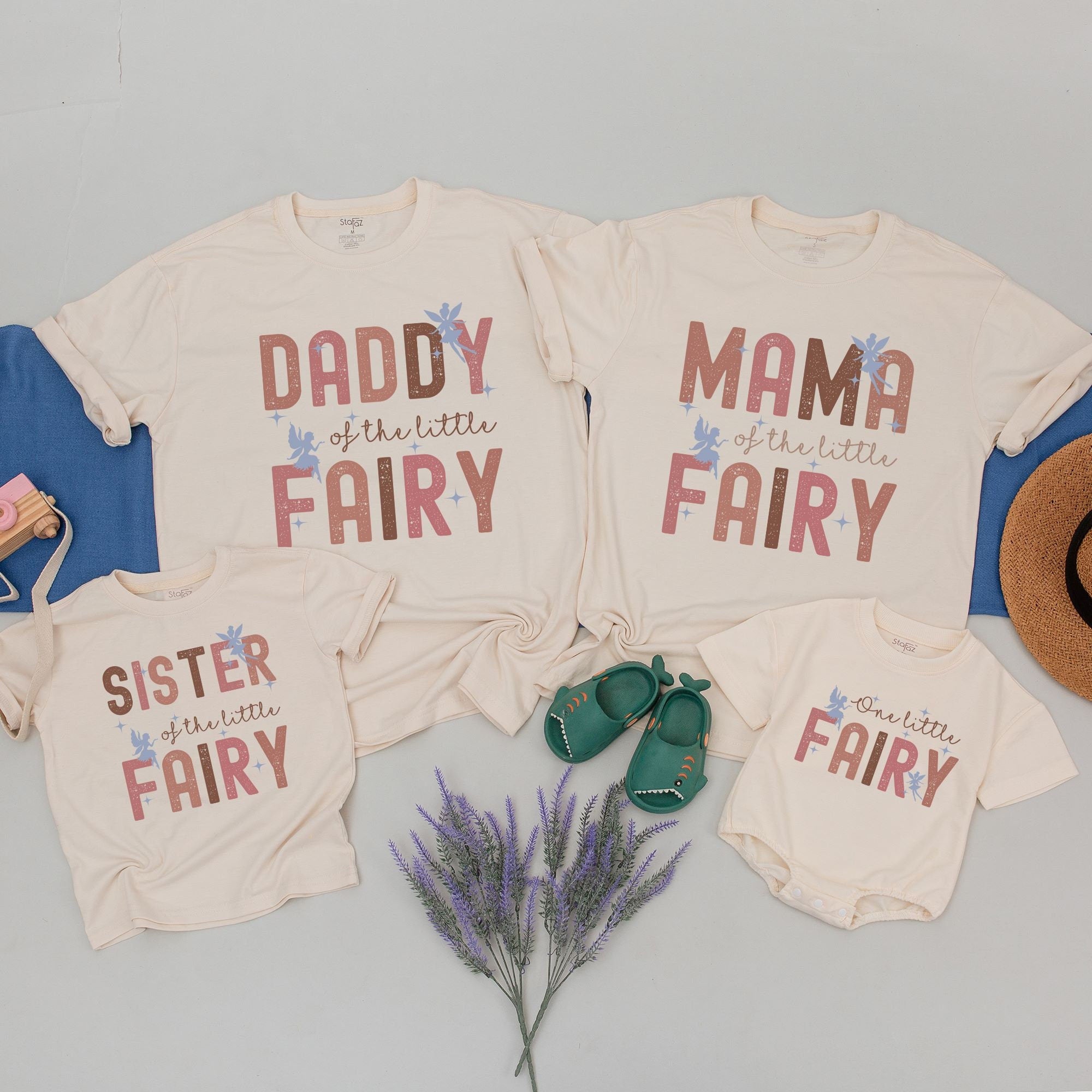 Custom Fairy Family Matching Shirts with Name: Magical Birthday Outfit