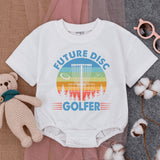 Future Disc Golfer Infant Romper with Retro Graphic