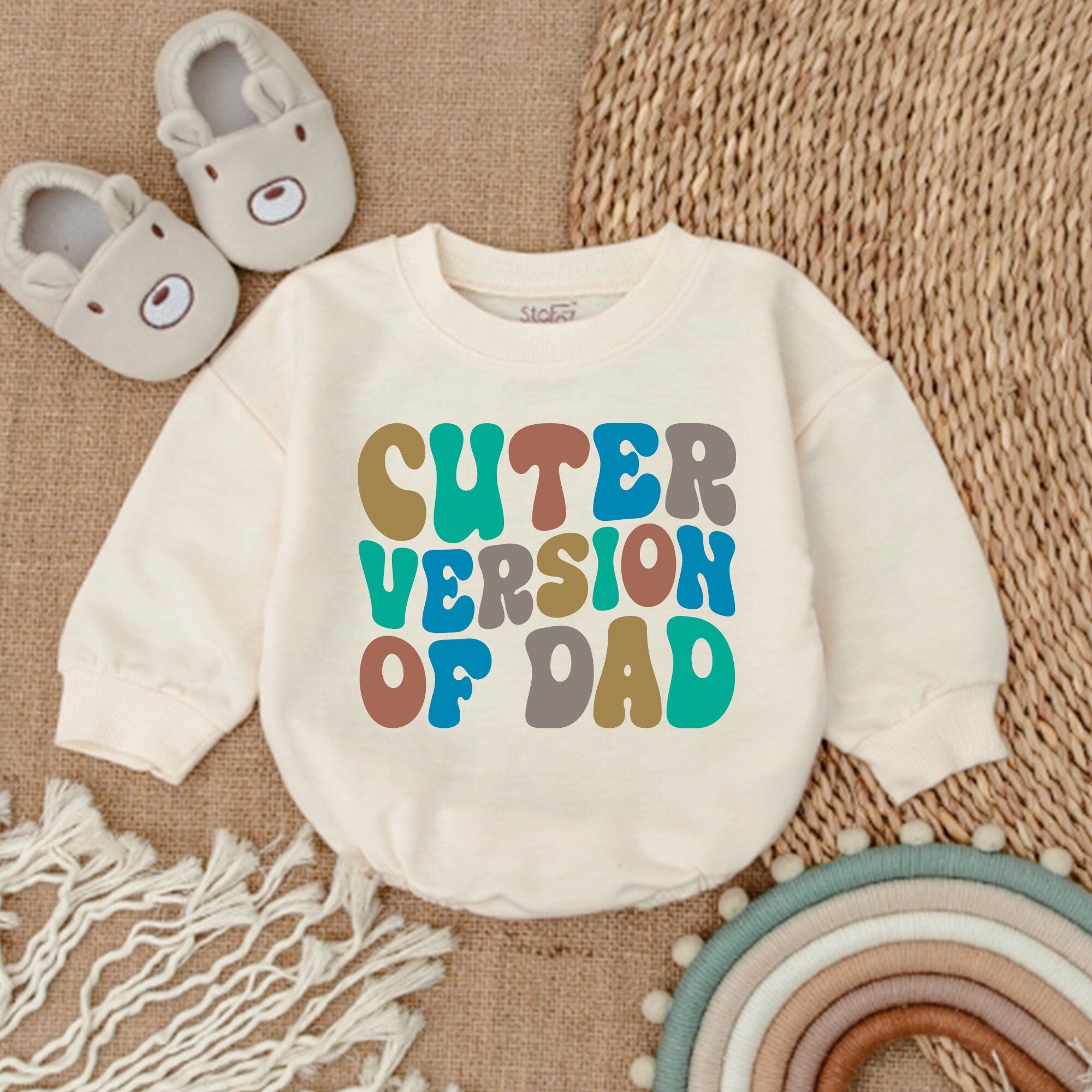 Cuter Version of Dad Baby Romper for Father's Day Fun