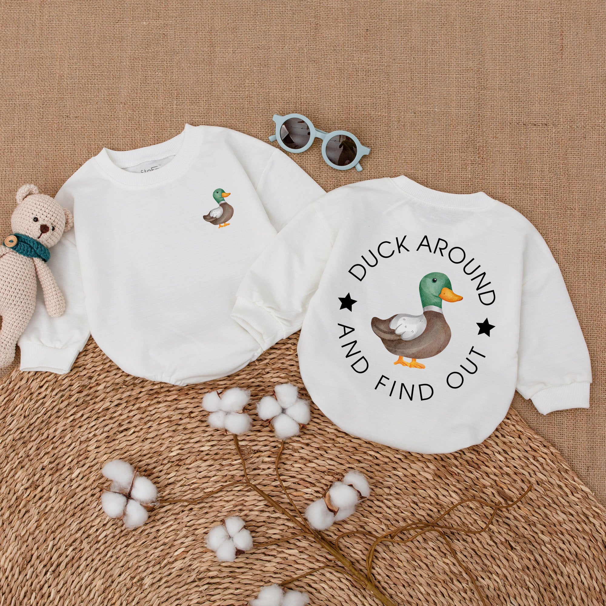 Duck Around and Find Out Baby Romper – Playful & Trendy Outfit