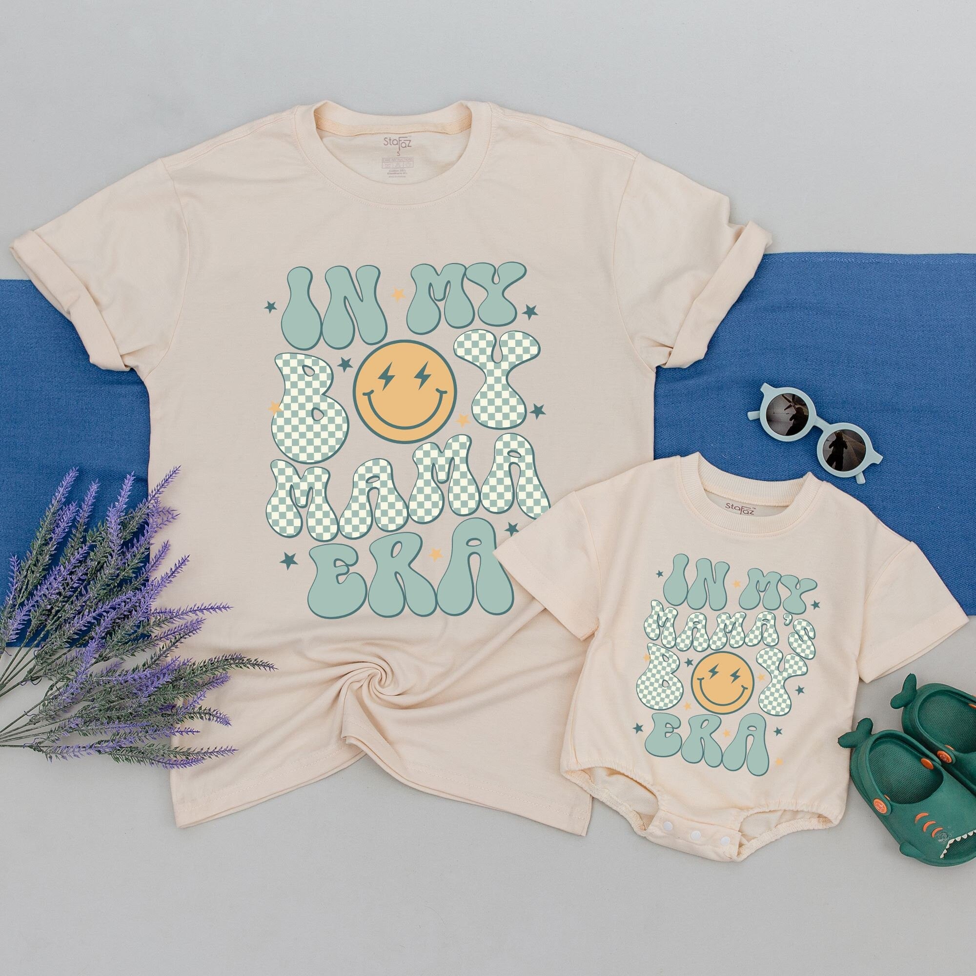 Custom Retro Family Matching Shirts with Name, Perfect Mother's Day Gift