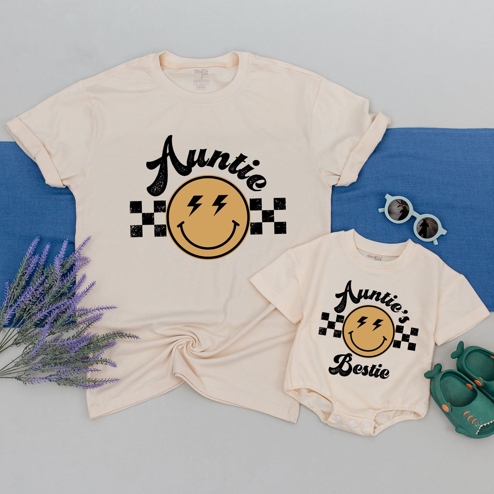 Custom Family Matching Retro Tee with Name - Personalized Gift