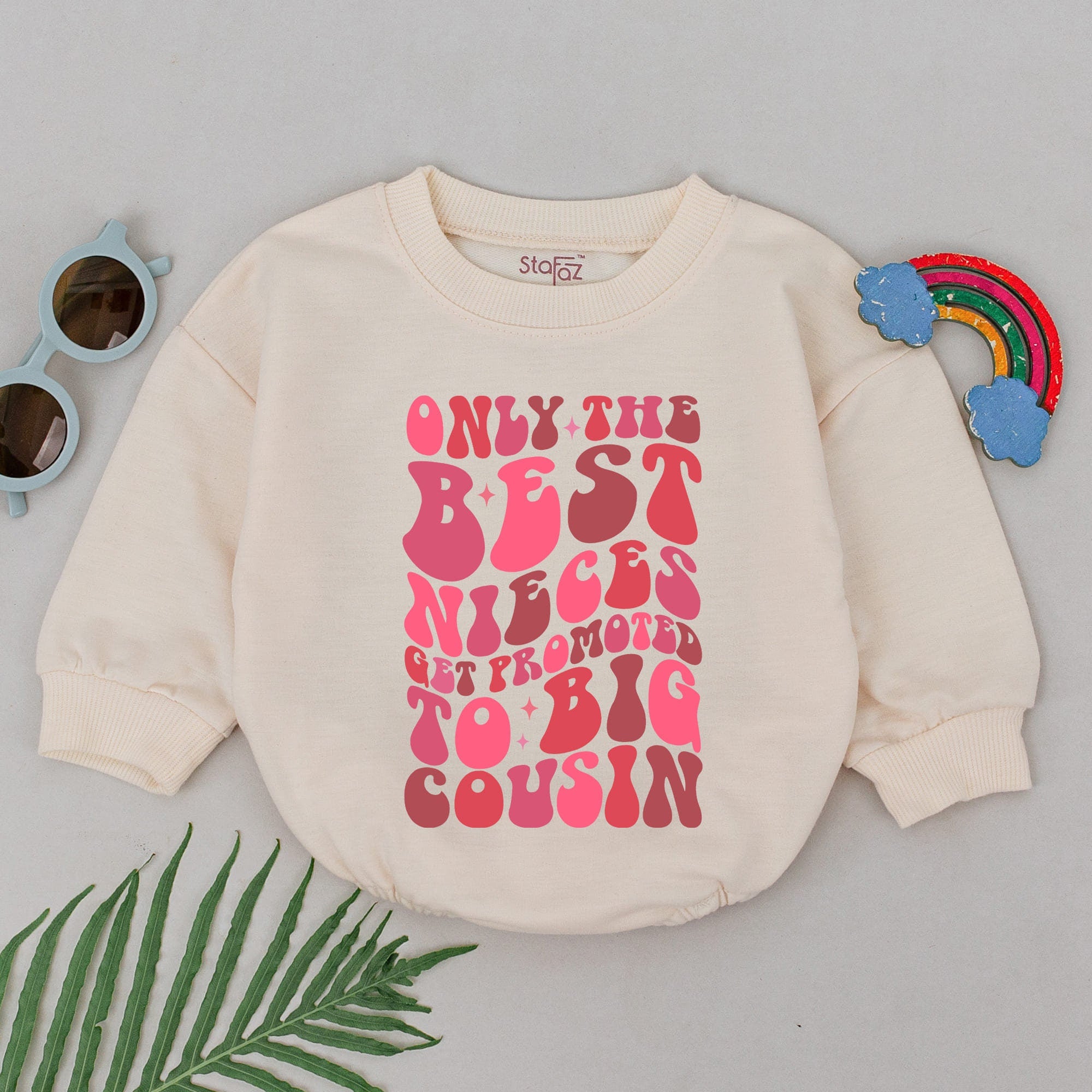 Retro Big Cousin Bodysuit Only The Best Nieces Promoted Baby Romper Pink Red Design Comfortable Baby Shower Gift Toddler Outfit