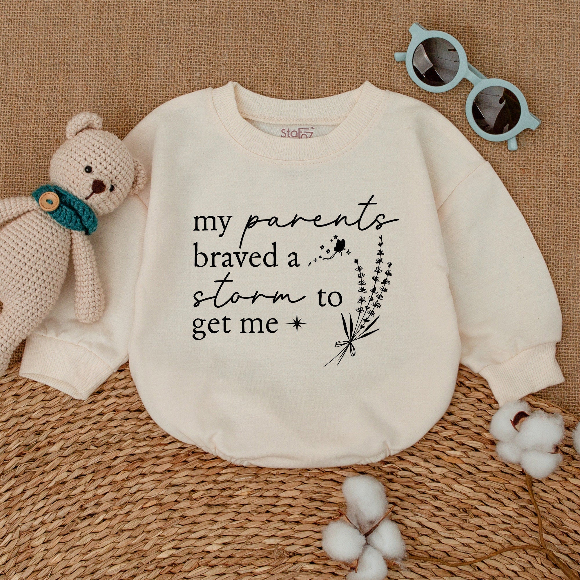 IVF Baby Bodysuit: My Parents Braved a Storm, Unique Gift