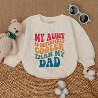 Retro 'Cool Aunt' Baby Bodysuit in Vibrant Colors