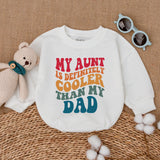 Retro 'Cool Aunt' Baby Bodysuit in Vibrant Colors