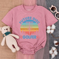 Future Disc Golfer Infant Romper with Retro Graphic