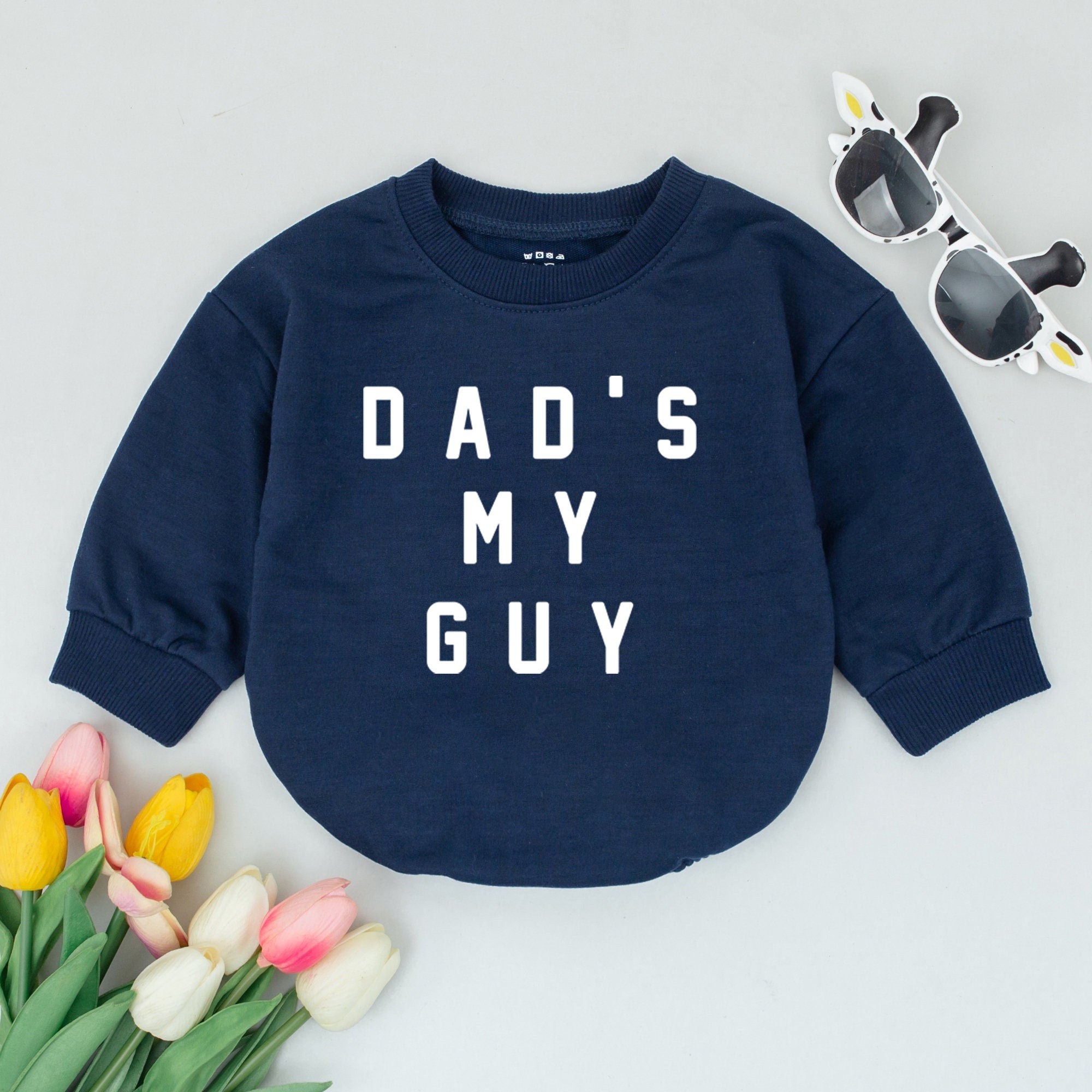 Dad's My Guy Minimalist Baby Romper for Father's Day
