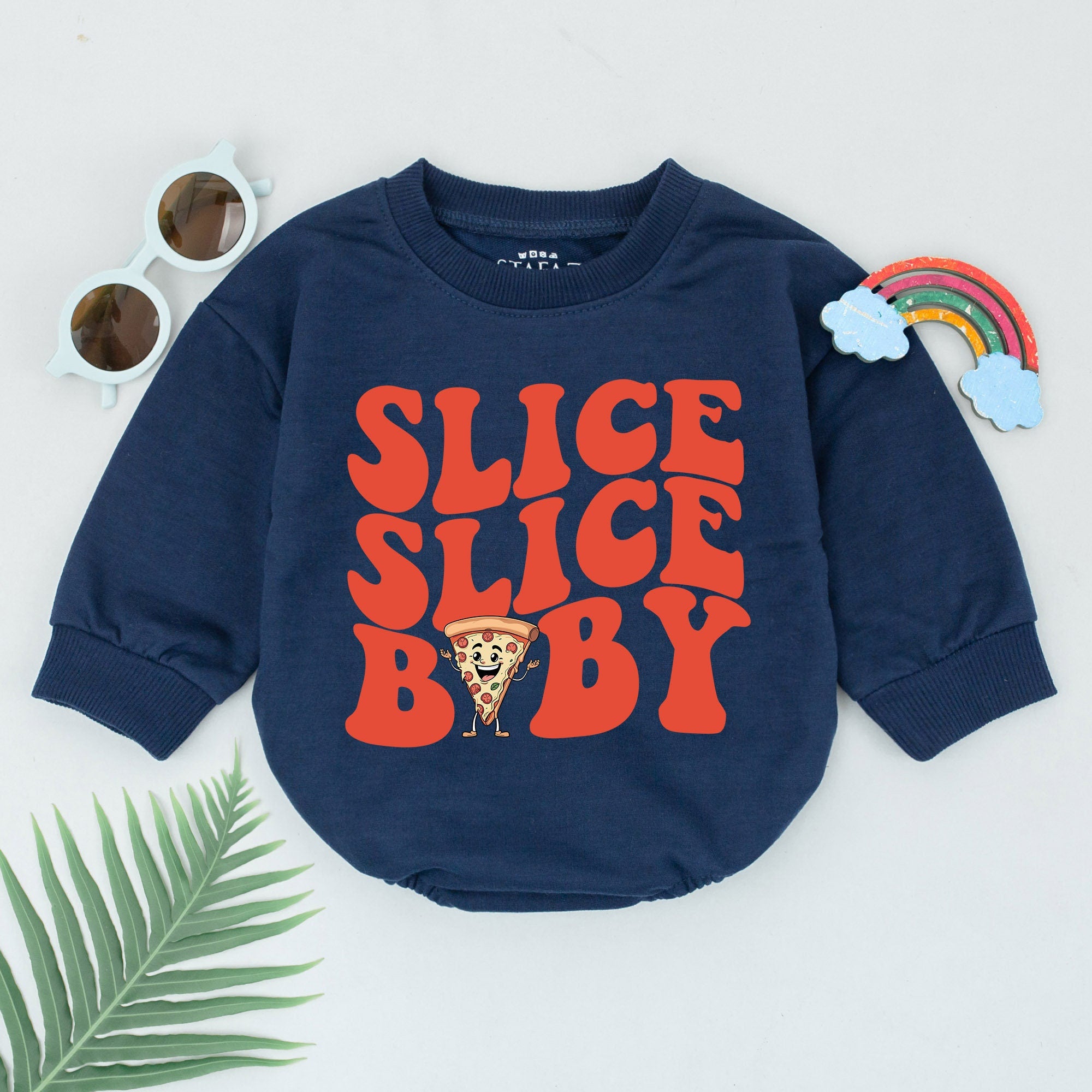 Slice Slice Baby Pizza Romper for Foodie Babies