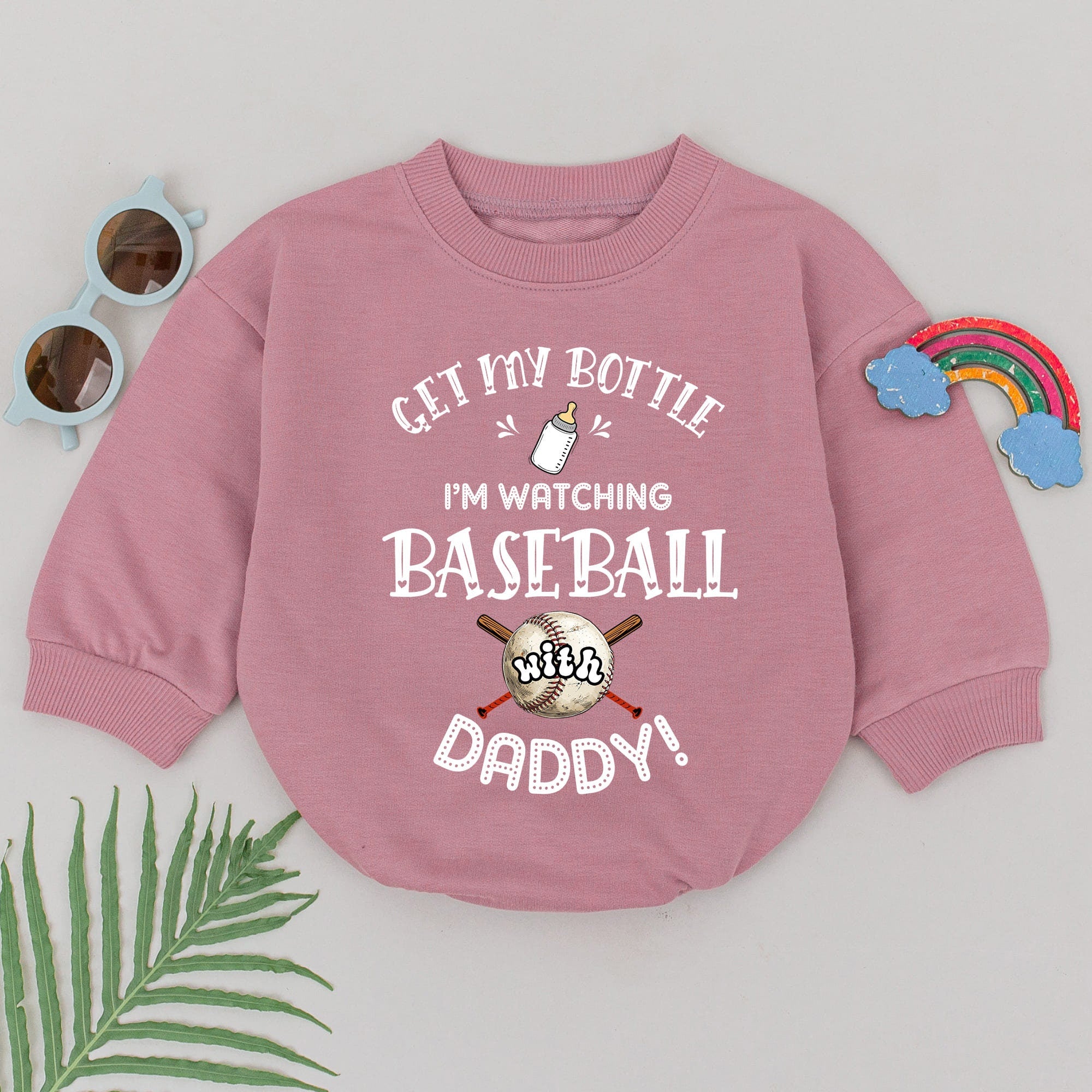 Get My Bottle Baseball Romper for Dad & Baby Bonding