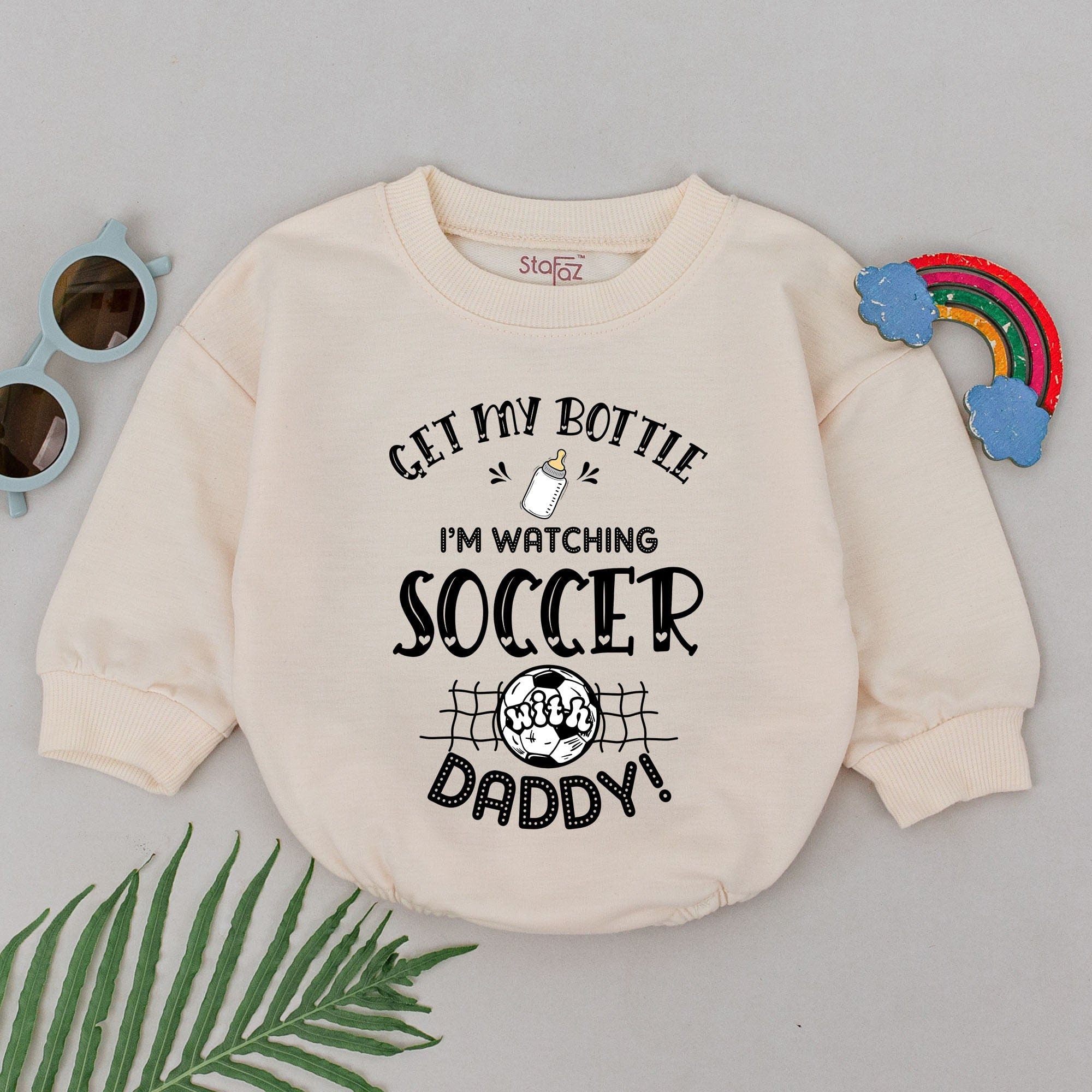 Get My Bottle Soccer Romper for Baby Boys - Father's Day Gift