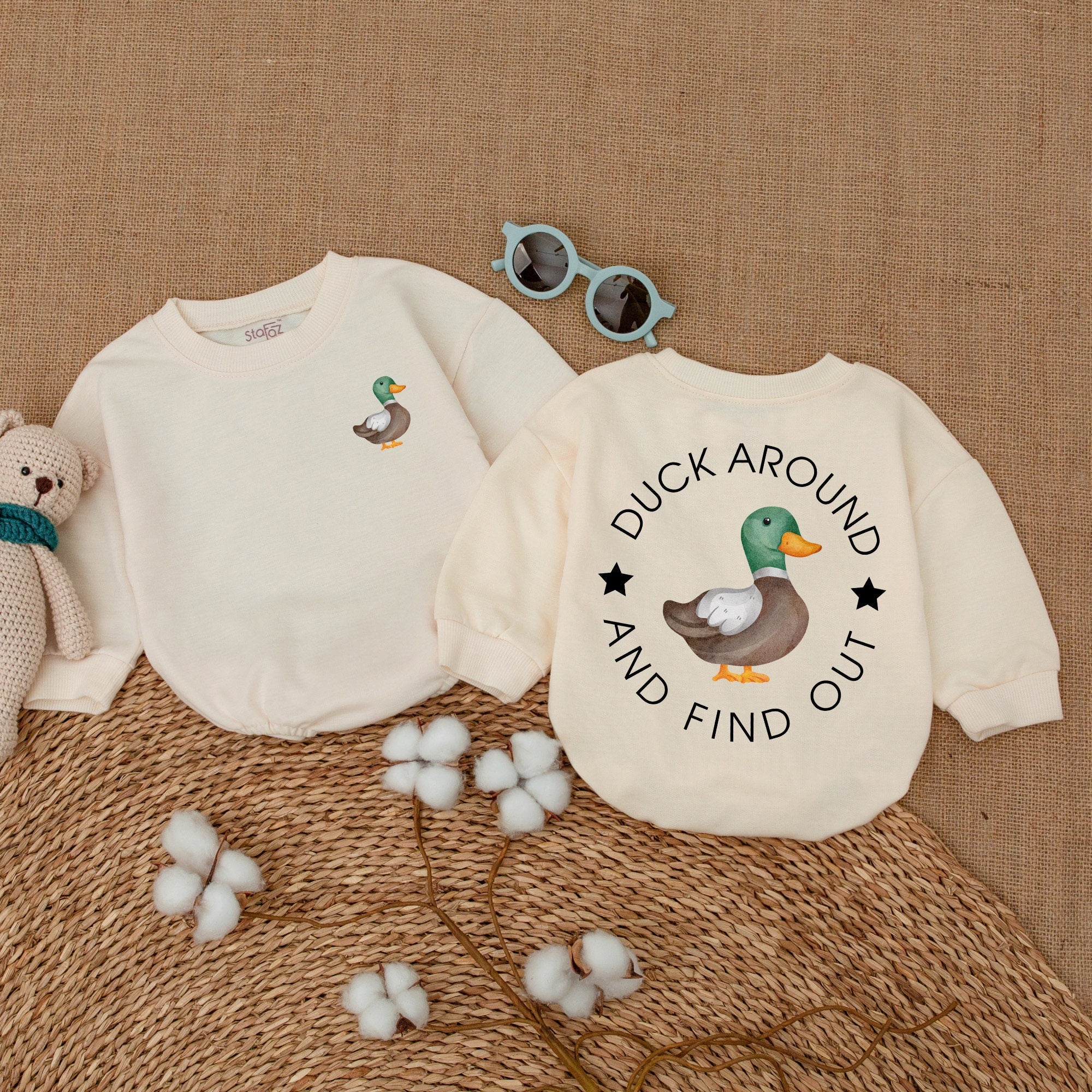 Duck Around and Find Out Baby Romper – Playful & Trendy Outfit