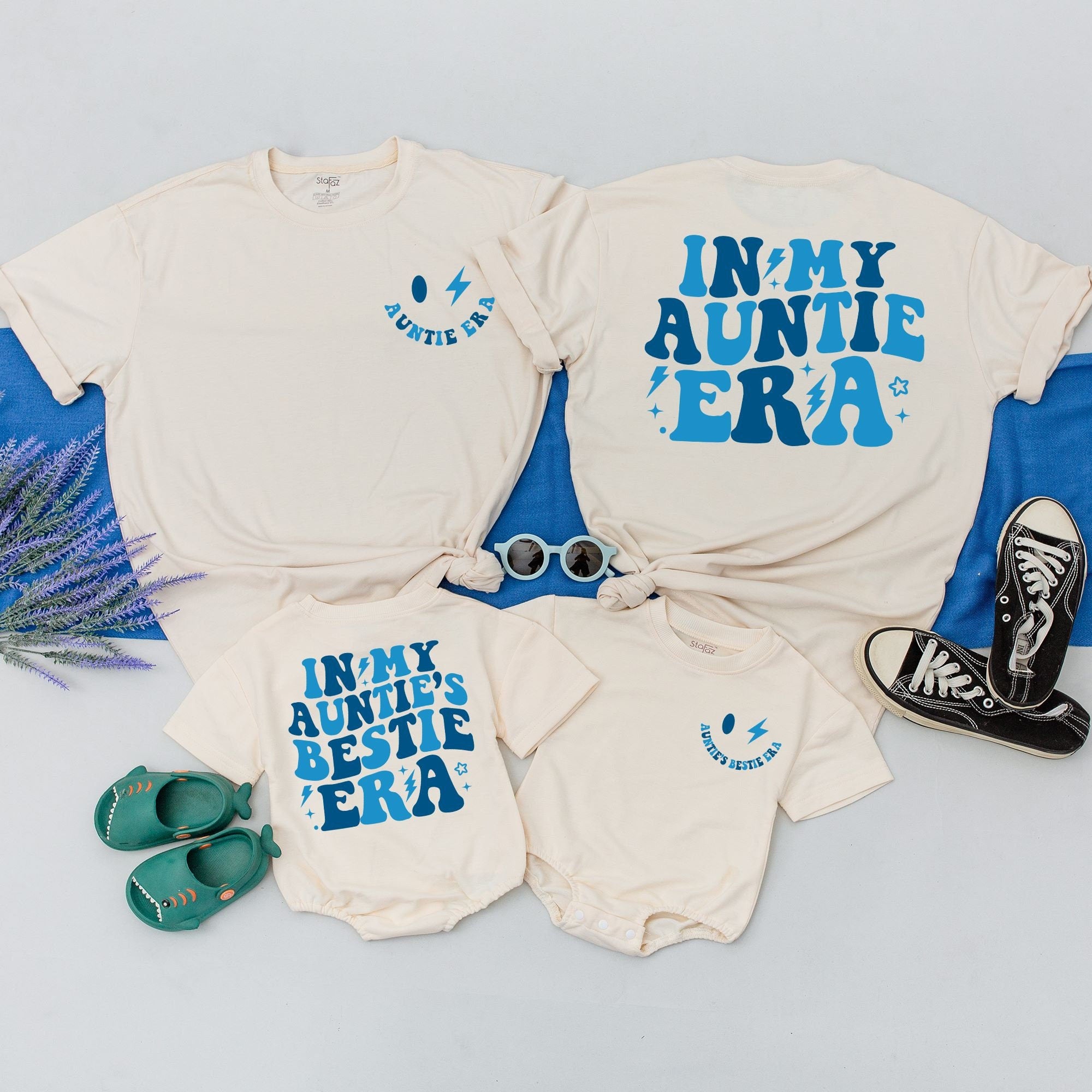 Custom Aunt & Nephew Twinning Shirts - Personalized Family Matching
